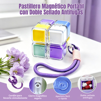Pastillero Cubo de Viaje | VitaCube™