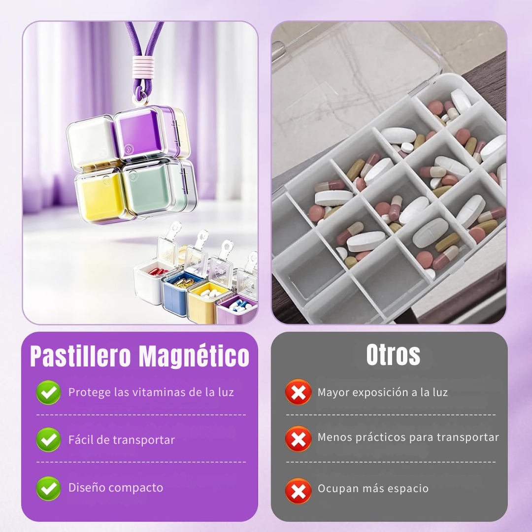 Pastillero Cubo de Viaje | VitaCube™